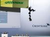 Greenpeace disrupts Credit Suisse AGM